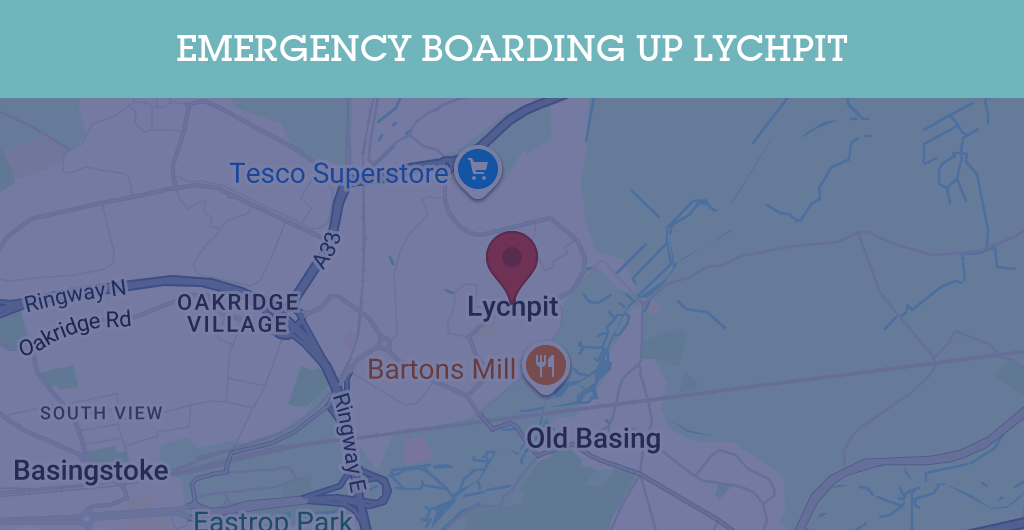 Emergency Boarding Up Services in Lychpit - RG24